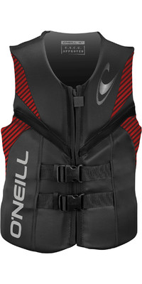 2024 O'Neill Mens Reactor USCG Life Vest - Graphite / Red / Black
